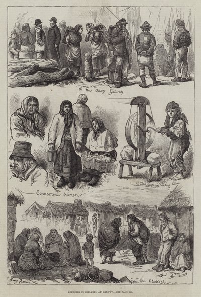 Sketches in Ireland, at Galway by Harry Furniss